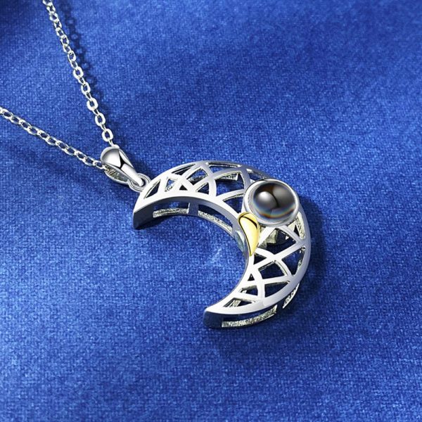 Sun Moon Shape Couple Personalized Necklaces - Image 2